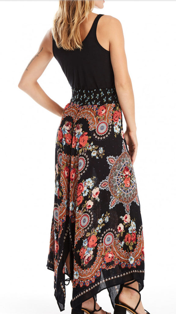 Bila Print Handkerchief Skirt