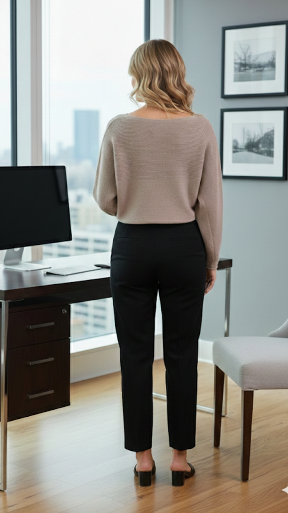 Taupe Ribbed Boatneck Sweater