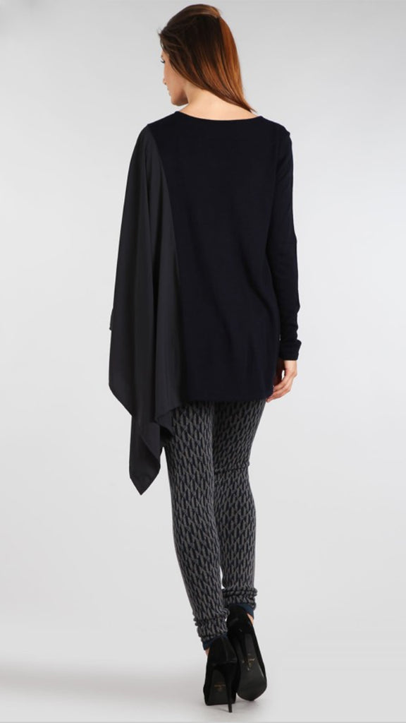 Multi-Fabric Asymmetrical Top