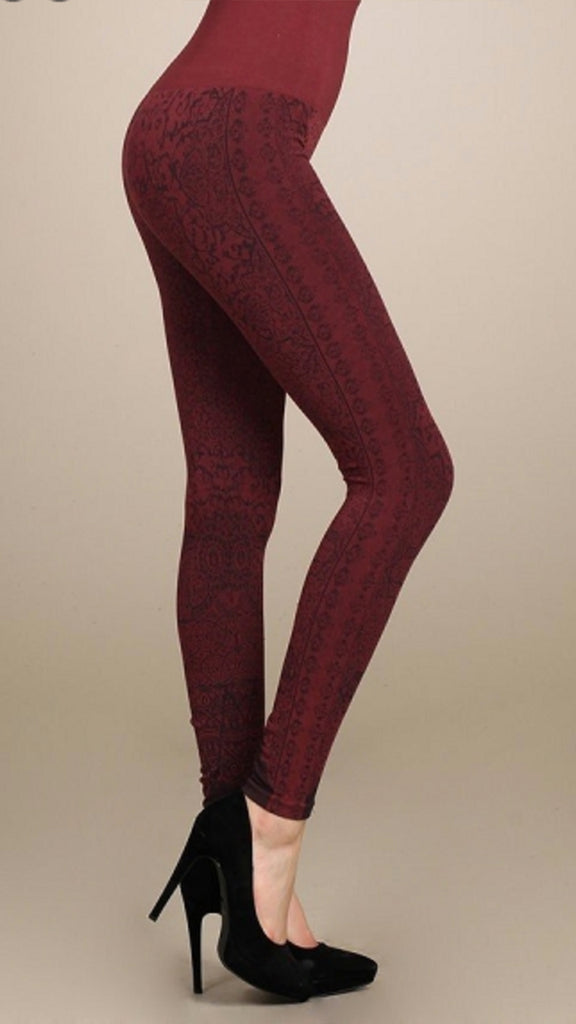 M Rena High Waist Jacquard Leggings