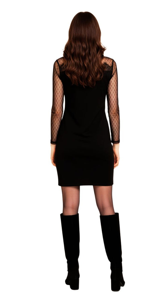 Lace Illusion Sheath Dress