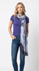 Blue Pacific Love Silk and Cashmere Scarf