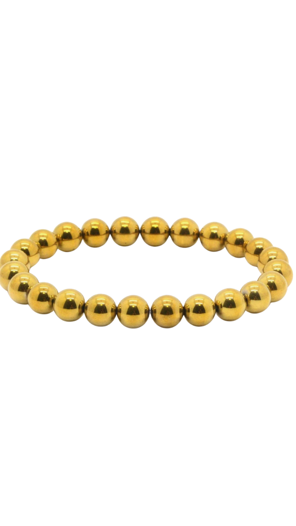 Gold Hematite Bead Bracelet