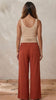 Wide Leg Cotton Pants