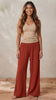 Wide Leg Cotton Pants