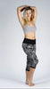 Damask Jacquard Capri Leggings