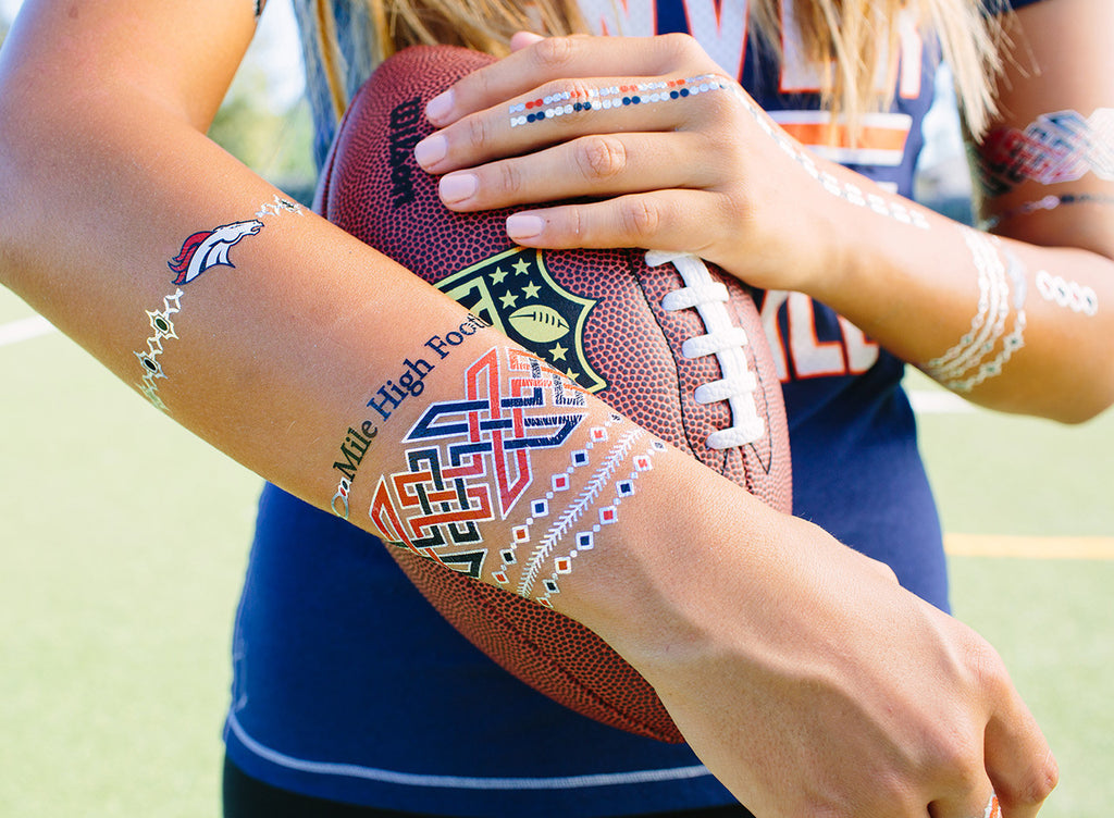 Bronco Metallic Jewelry Tattoos