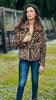 Elan Leopard Faux Fur Cropped Jacket