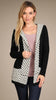 Hoodie Jacket with Jacquard Contrast