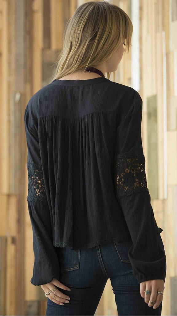 Patrons of Peace Lace up Blouse