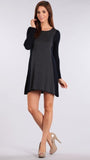 M Rena Black Jacquard Sweater Dress