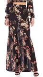 Patrons of Peace Floral Button Down  Maxi Skirt