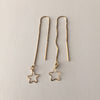 Handcrafted Tiny Star Threader Earrings